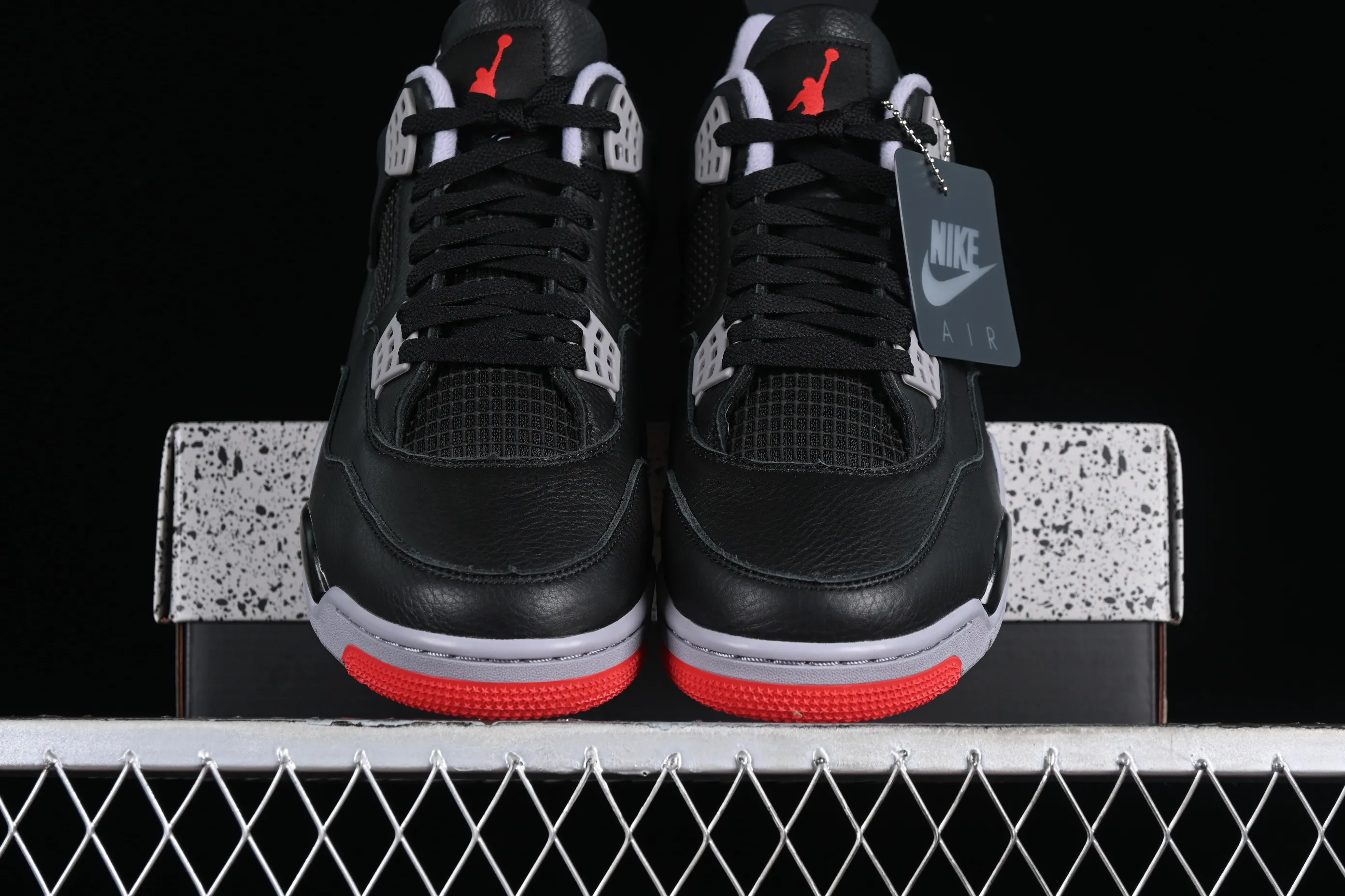 All categories Air Jordan Jordan series basketball shoes Air Jordan 4 GX foreign trade version Air Jordan 4 Retro "Bred Reimagined" AJ4 Joe 4 black red FV5029-006